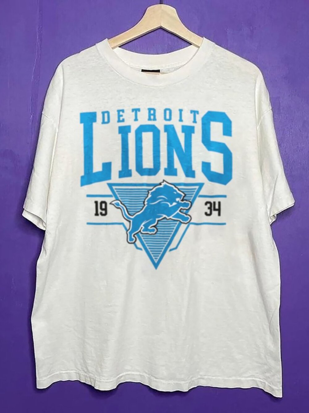 Vintage Detroit Lions Football Unisex Shirt, Retro NFL Detroit Lions Shirt Tee